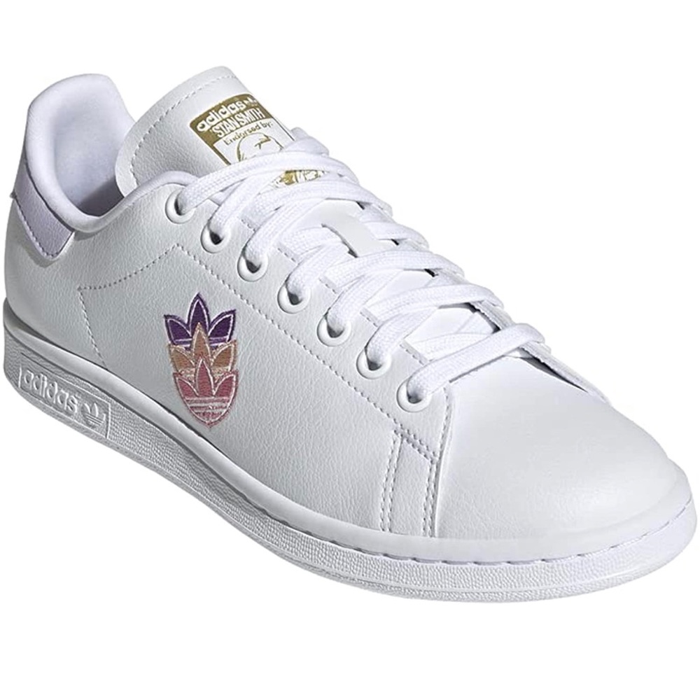 NIB Adidas Originals Stan Smith Purple Tint Trefoil Womens 10.5/Mens 9.5